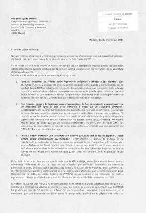 14/03/2011, Copia Sellada de la Carta de ASUAPEDEFIN a la Ministra Salgado